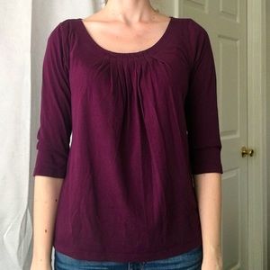 Purple Blouse Loft Ann Taylor